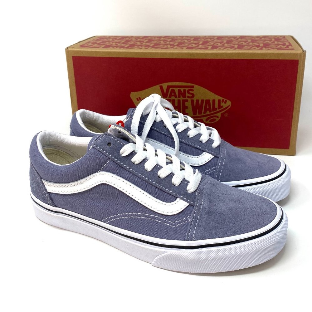 VANS  Old Skool Granite Blue Suede Women's - Picture 6 of 9